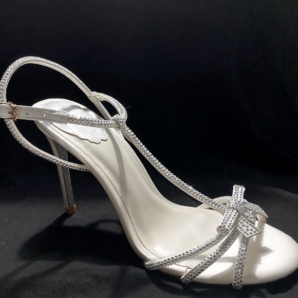 Rene Caovilla CATERINA SATIN & LEATHER SANDAL - Picture 2 of 4